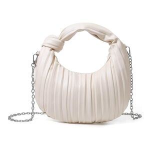 Knotted Ruched Crossbody Dumpling Bags Cloud Clutch Bag
